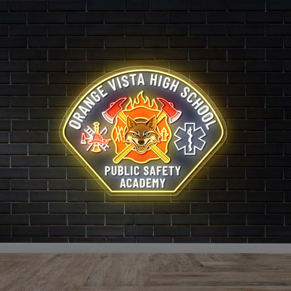 ORANGE VISTA HIGH SCHOOL -  Premium Neon Artwork