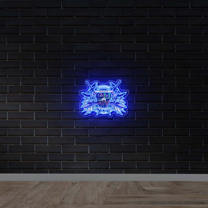 PERTIGRILL Gaming Logo - Premium Neon Artwork