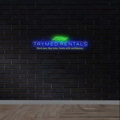 Trymed Rentals - Premium Neon Artwork