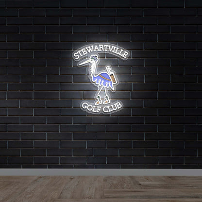 Stewartville Golf Club - Premium Neon Artwork
