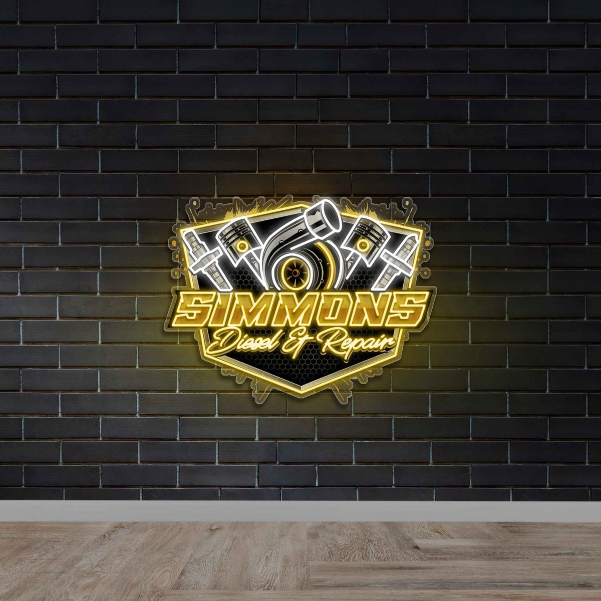 Simmons Diesel & Repair - Premium Neon Artwork