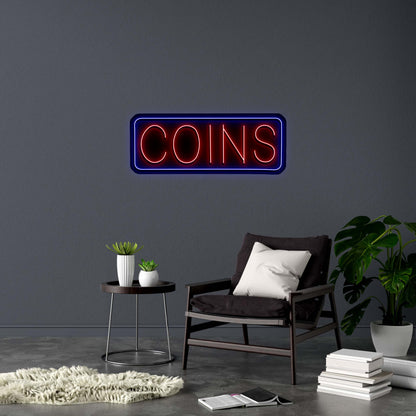 COINS - Premium Neon Artwork