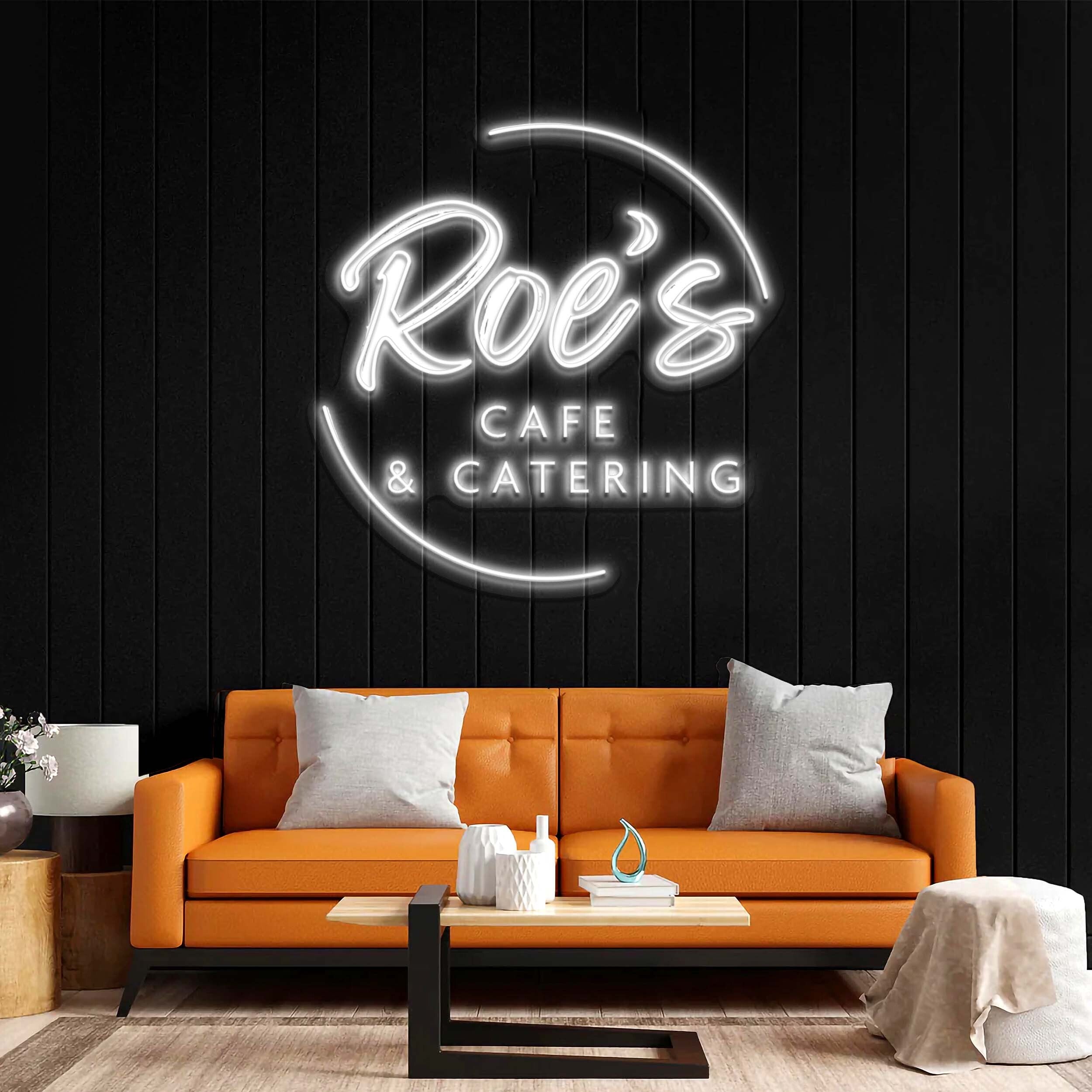 Roe's CAFE & CATERING - Premium Neon Artwork