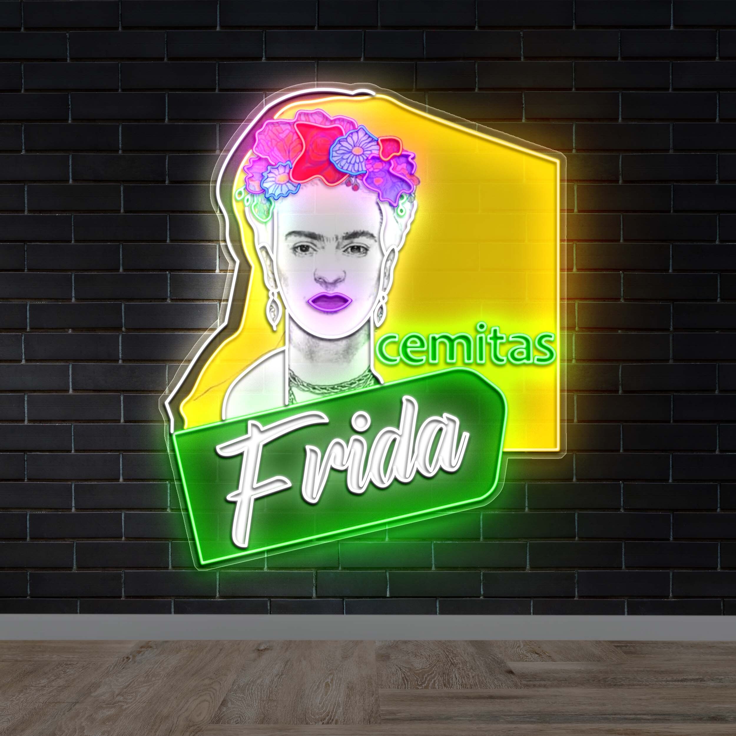Cemitas Frida -  Premium Neon Artwork