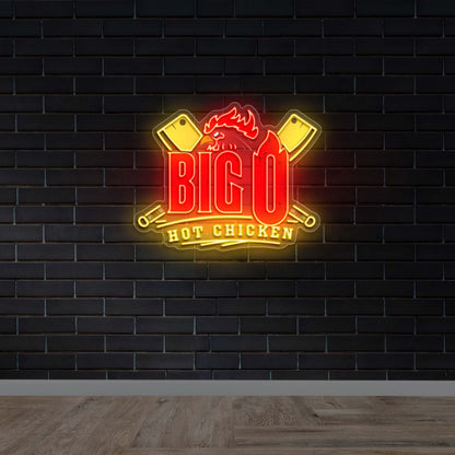 BIG O HOT CHICKEN - Premium Neon Artwork