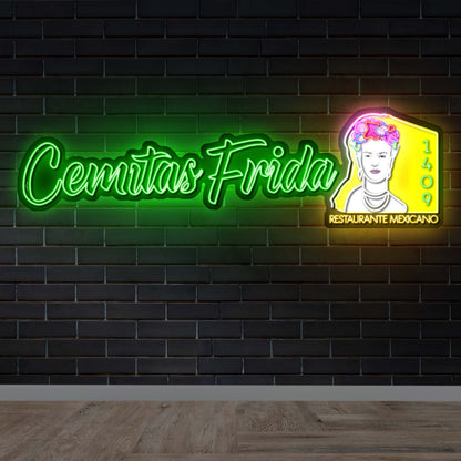 Cemitas Frida RESTAURANTE MEXICO - Premium Neon Artwork