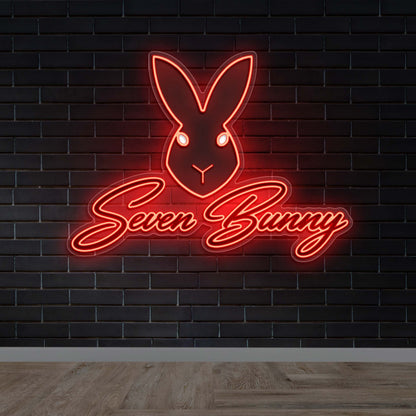 Seven Bunny - Premium Neon Artwork
