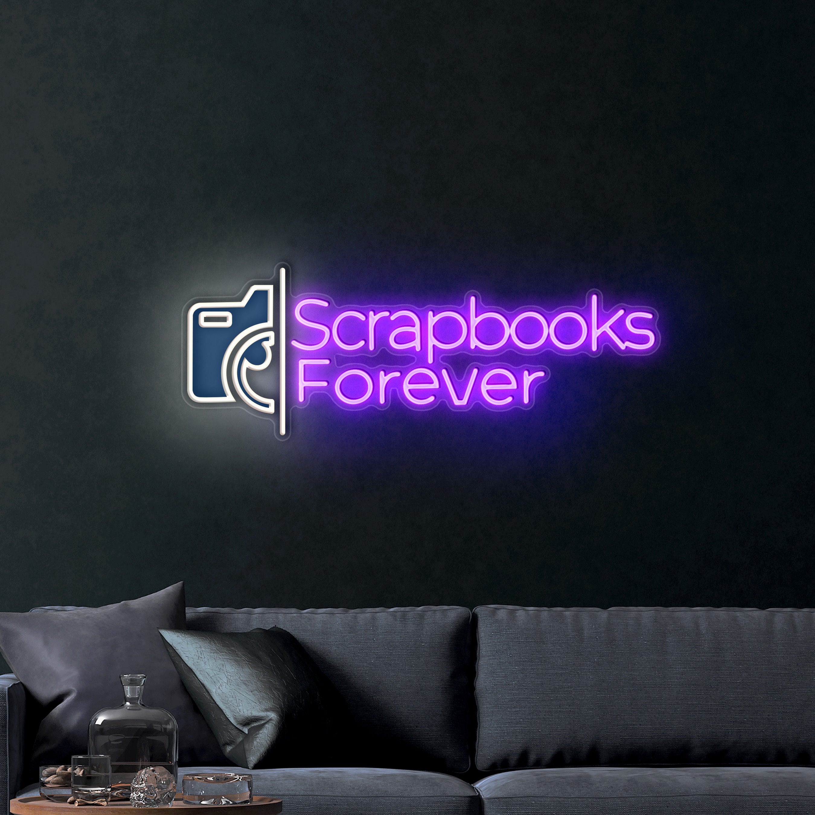 Scrapbooks Forever – Premium Neon Artwork