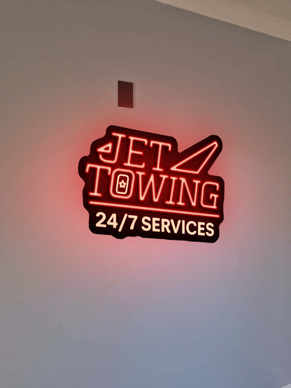 Jet Towing - Premium Neon Artwork