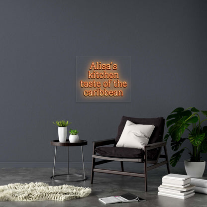 Alisa's kitchen taste of the Caribbean - Premium Neon Artwork
