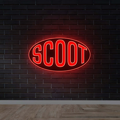 SCOOT - Premium Neon Artwork