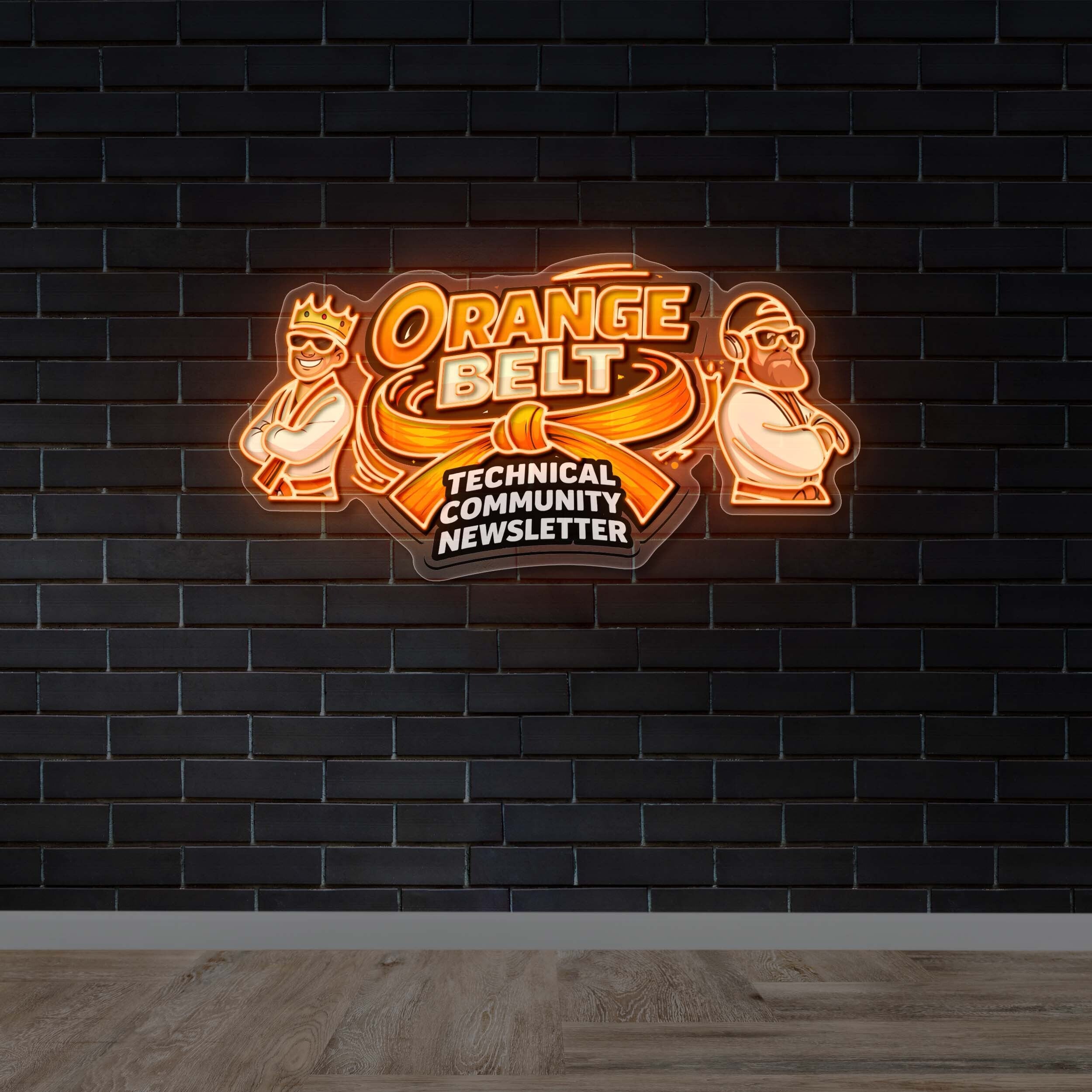 Orange Belt - Premium Neon Artwork