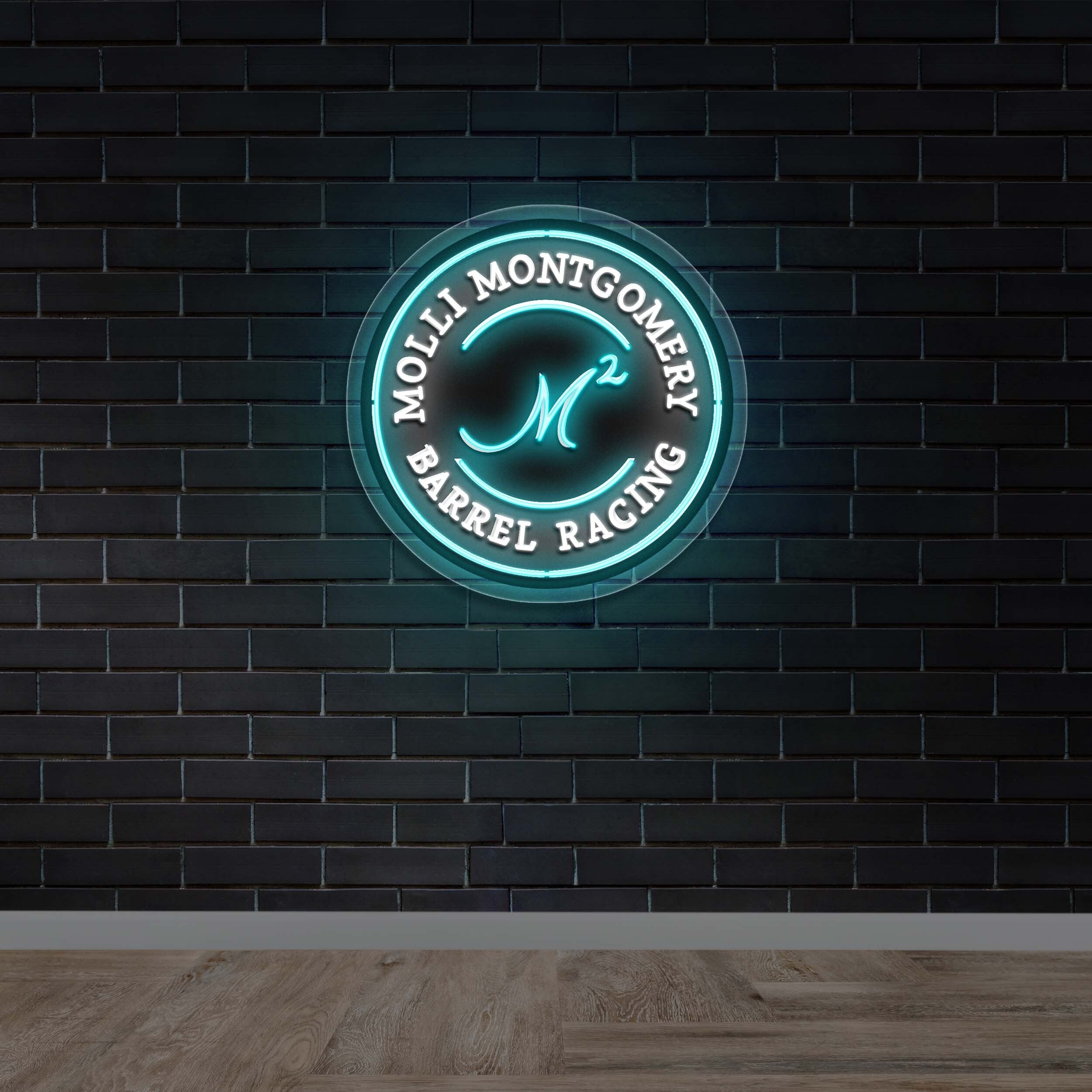 MOLLI MONTGOMERY BARREL RACING - Premium Neon Artwork