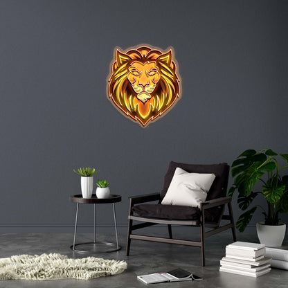 Lion Head - Premium Neon Artwork