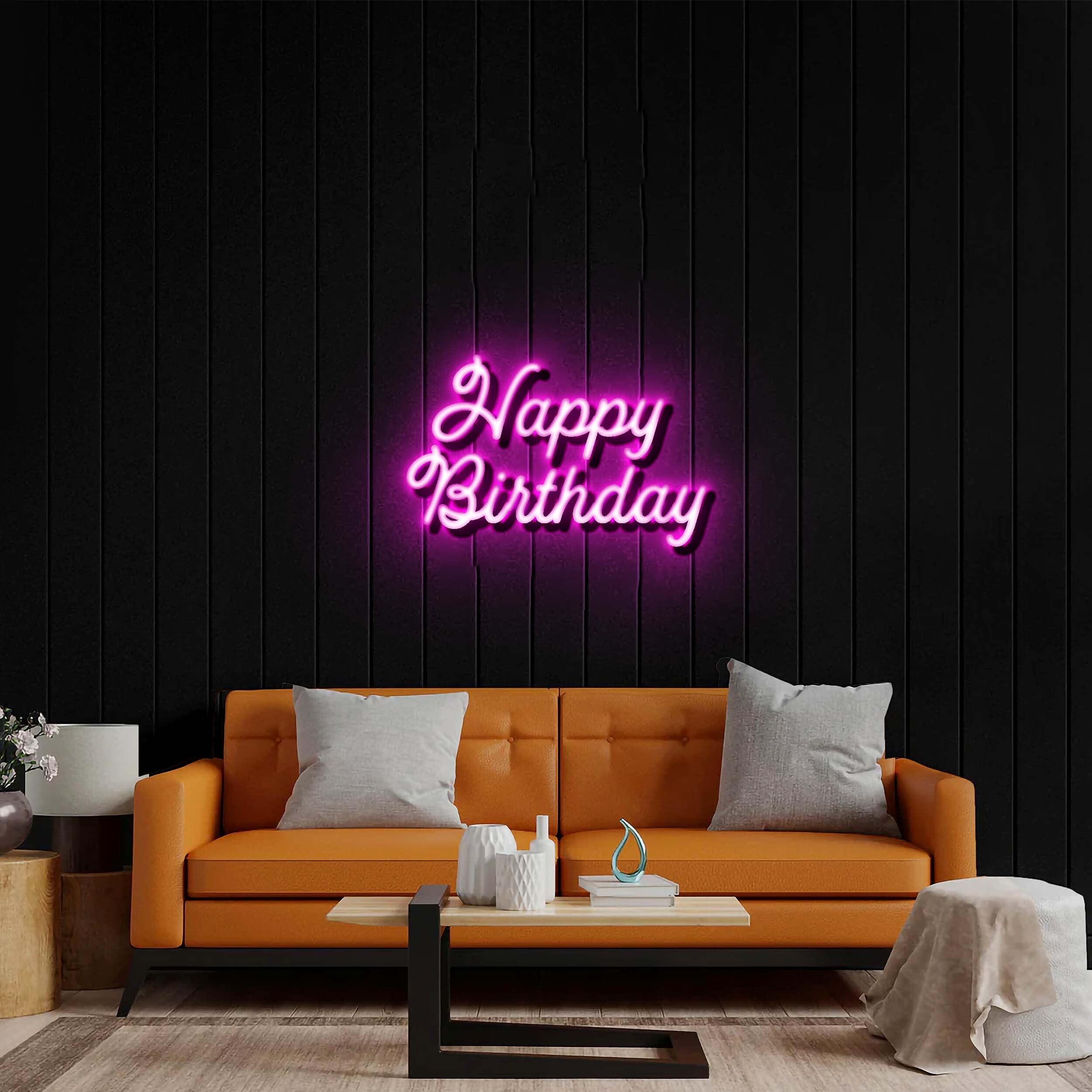 Happy Birthday - Premium Neon Artwork