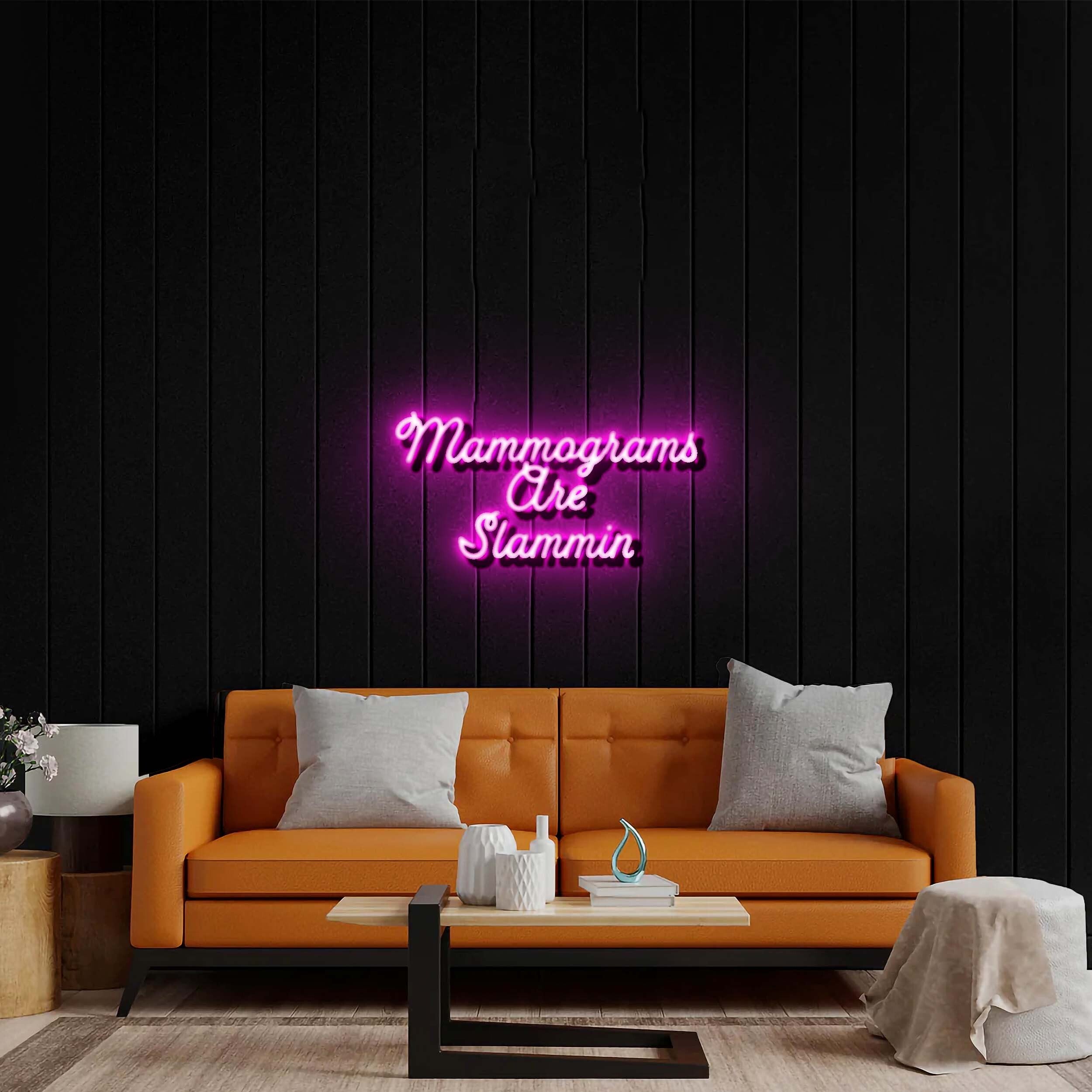 Mammograms - Premium Neon Artwork