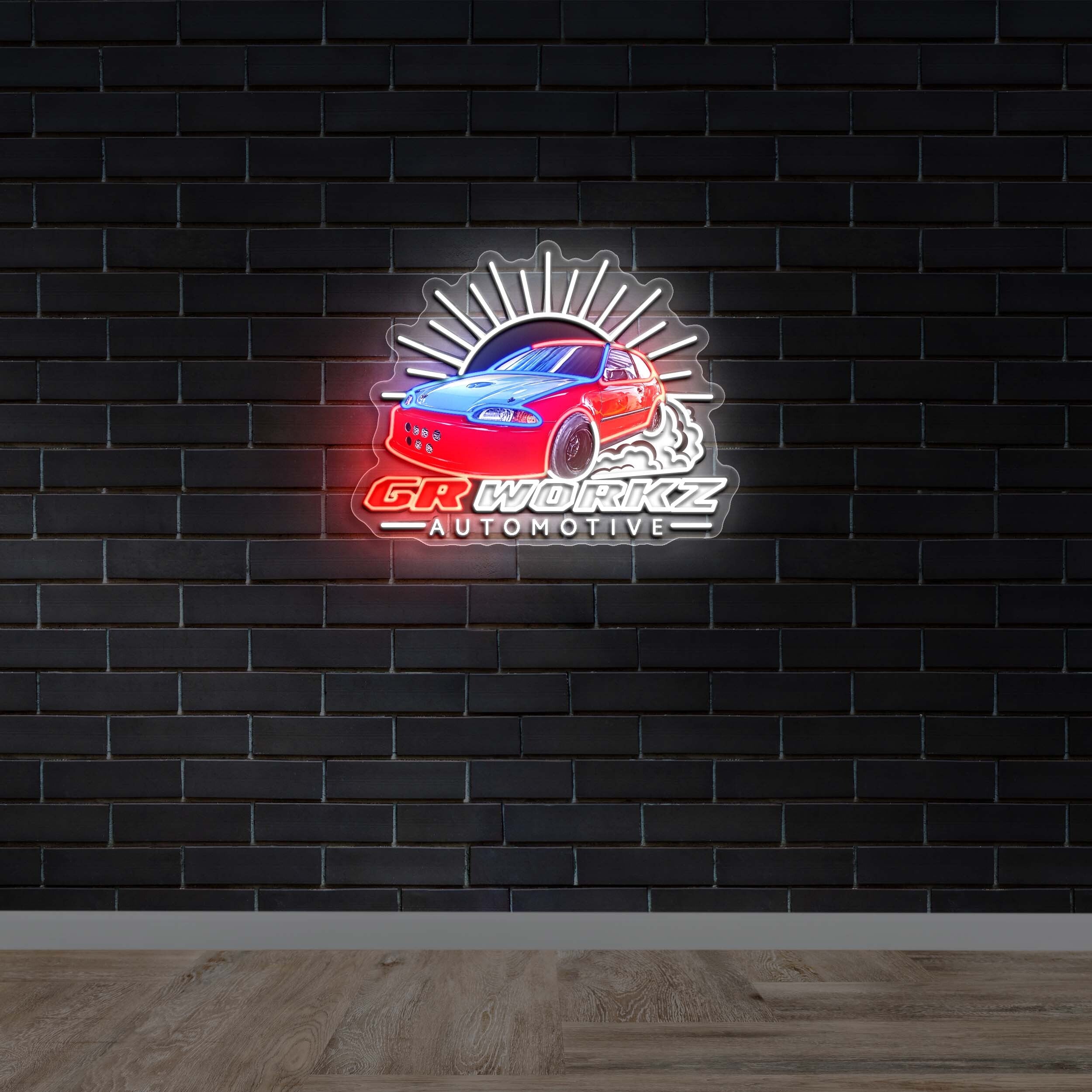 GR Workz Automotive - Premium Neon Artwork