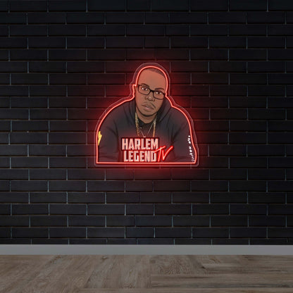 Harlem Legend TV - Premium Neon Artwork