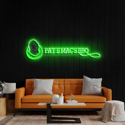 PAT E MAC'S BBQ - Premium Neon Artwork