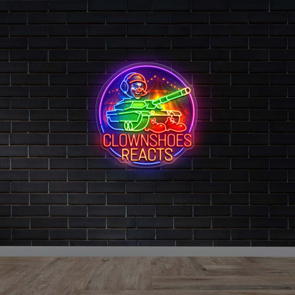 CLOWNSHOES REACTS - Premium Neon Artwork
