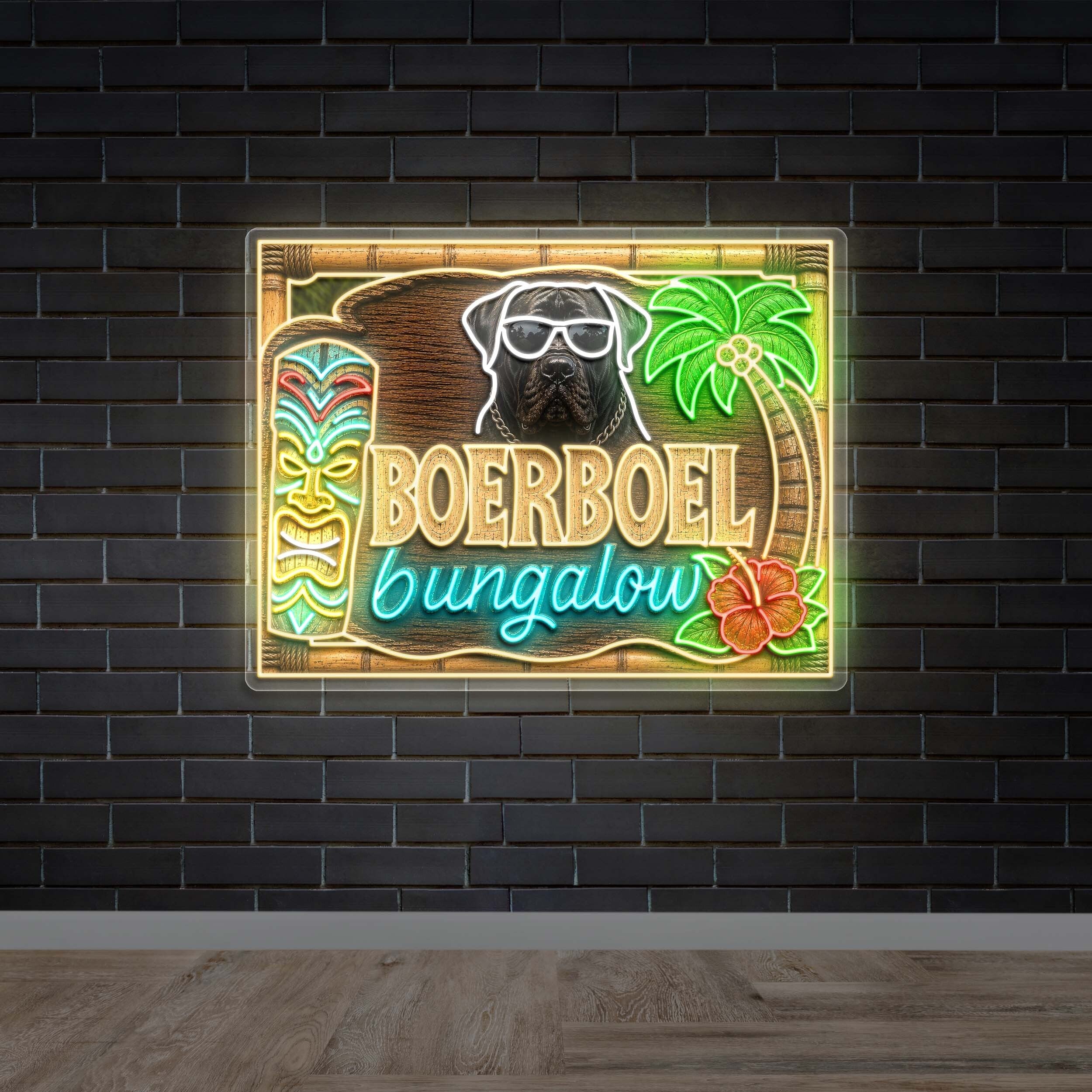 BOERBOEL BUNGALOW - Premium Neon Artwork