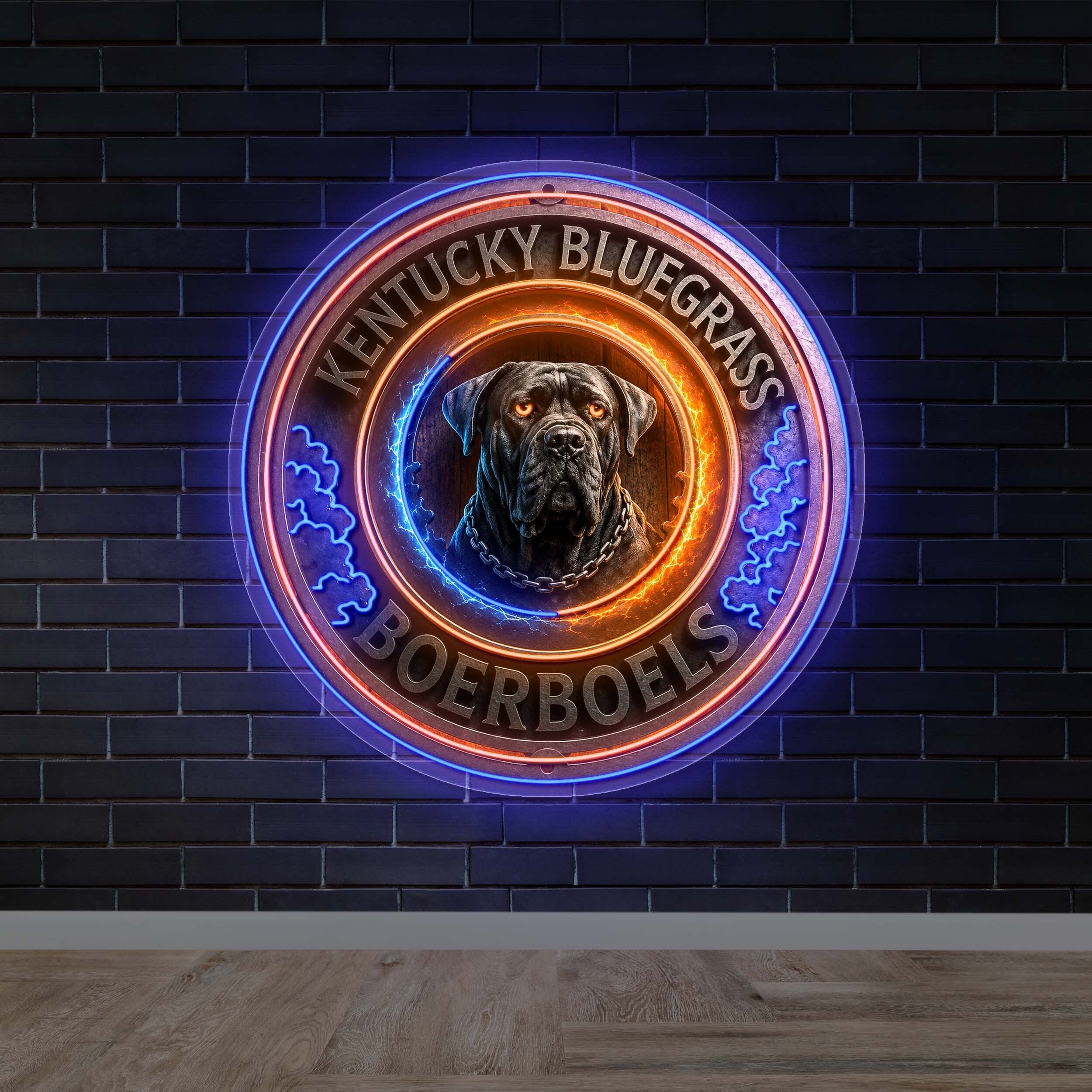 Kentucky Bluegrass Boerboels | 2nd Version - Premium Neon Artwork