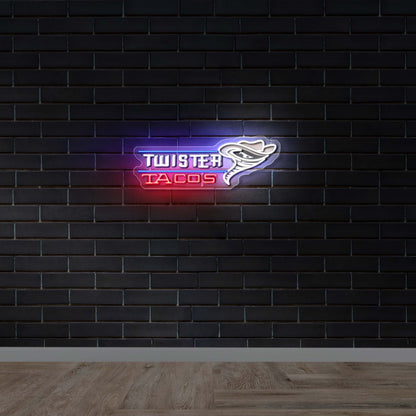 TWISTER TACOS - Premium Neon Artwork