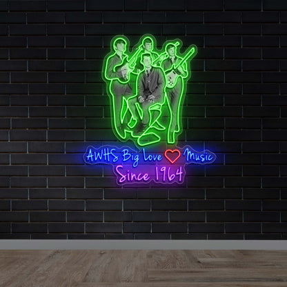 AWHS BIG MUSIC Since 1964 | 3rd Version - Premium Neon Artwork