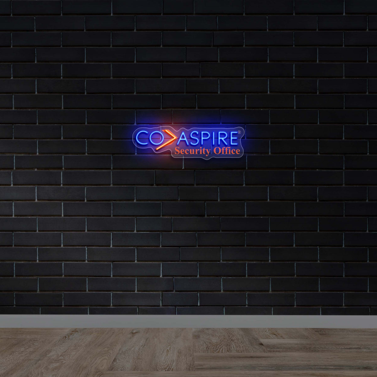 CO ASPIRE Security Office - Premium Neon Artwork