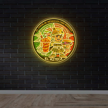 EL AZTECA - Premium Neon Artwork