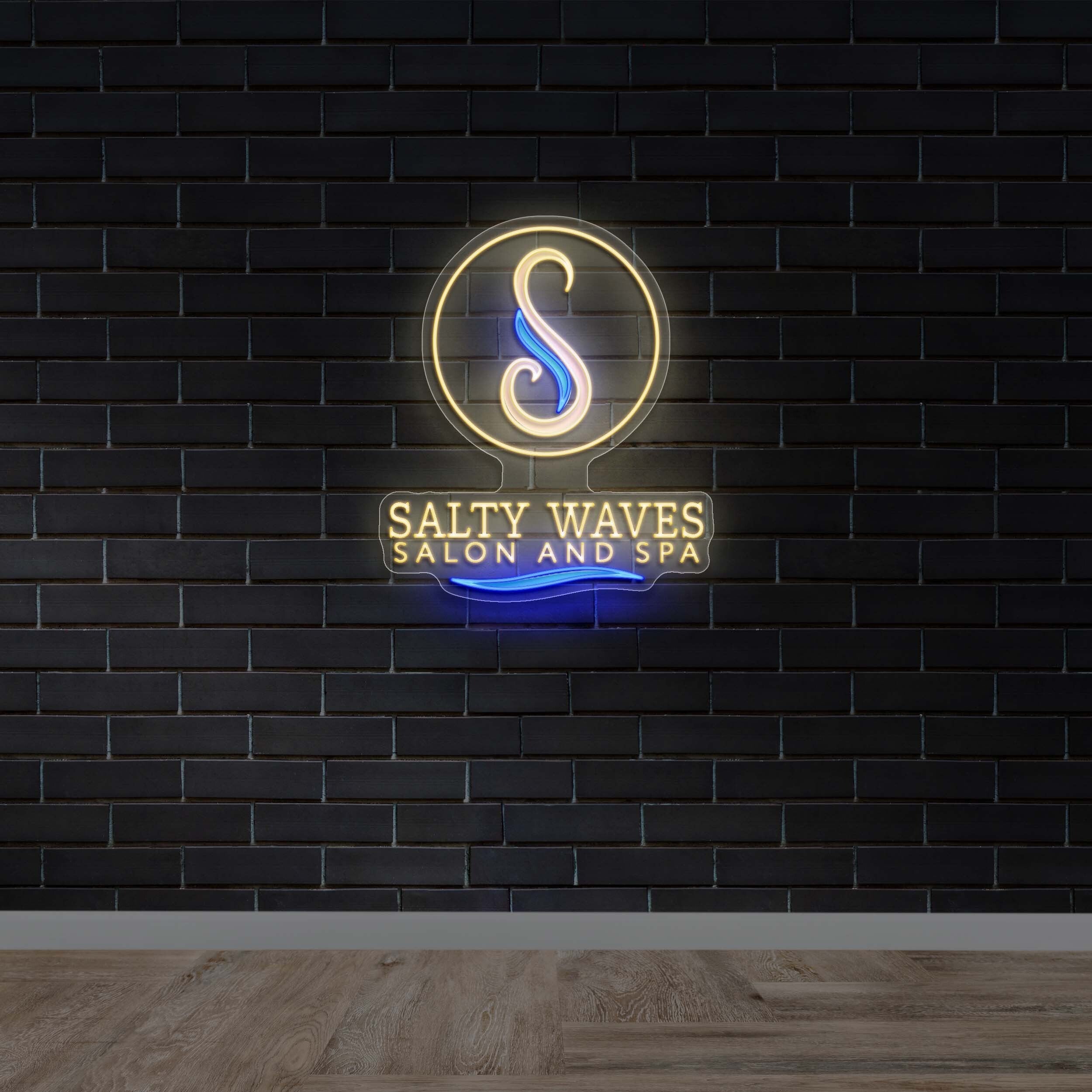 Salty Waves Salon And Spa - Premium Neon Artwork