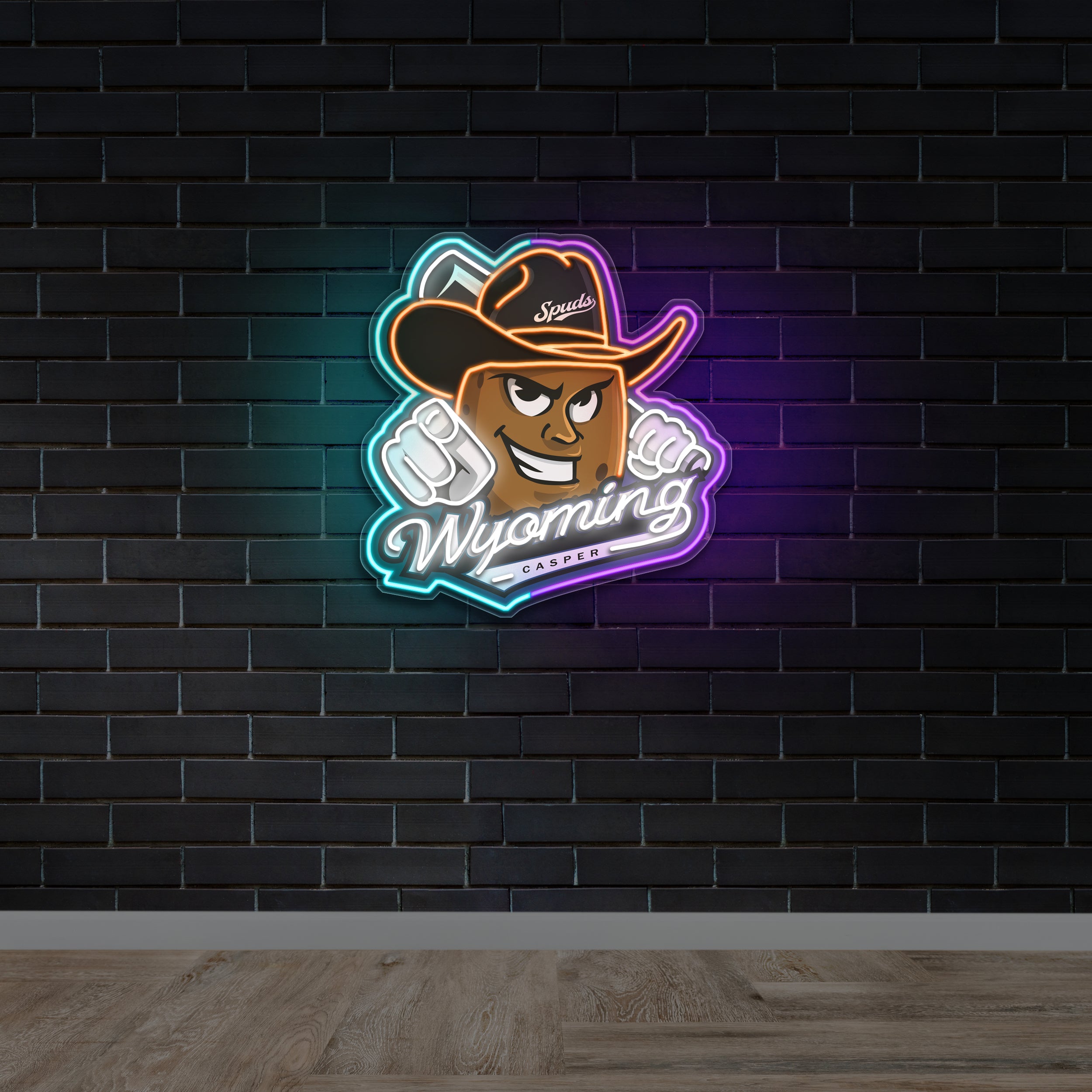 Wyoming - Premium Neon Artwork