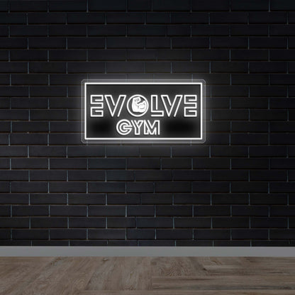 EVOLVE GYM - Premium Neon Artwork