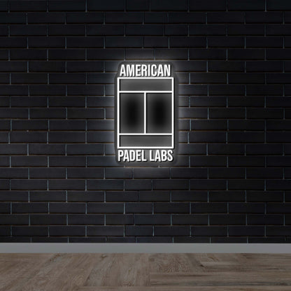 American Padel Labs - Premium Neon Artwork