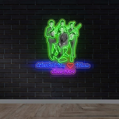AWHS BIG MUSIC Since 1964 | 2nd Version - Premium Neon Artwork