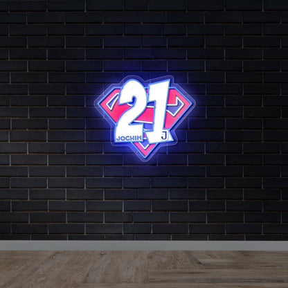 21J Superman Symbol – Premium Neon Artwork