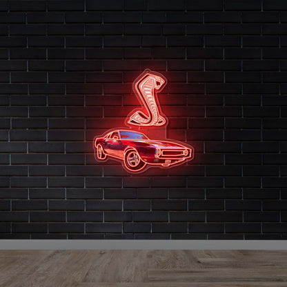 Shelby Cobra GT-500 - Premium Neon Artwork