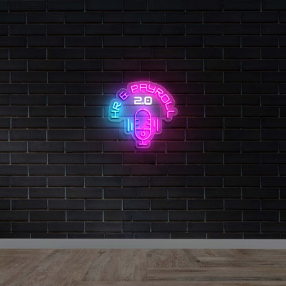 HR & PAYROLL2.0 - Premium Neon Artwork