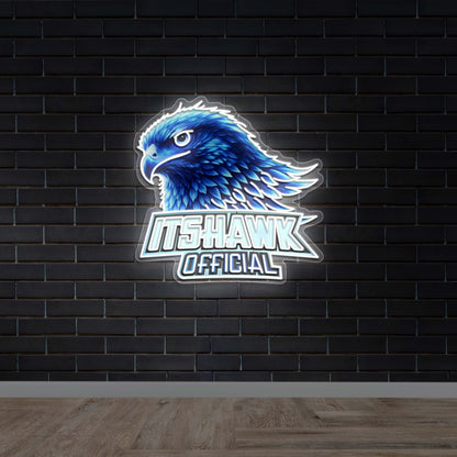 ITS HAWK OFFICIAL | Front-lit Version - Premium Neon Artwork
