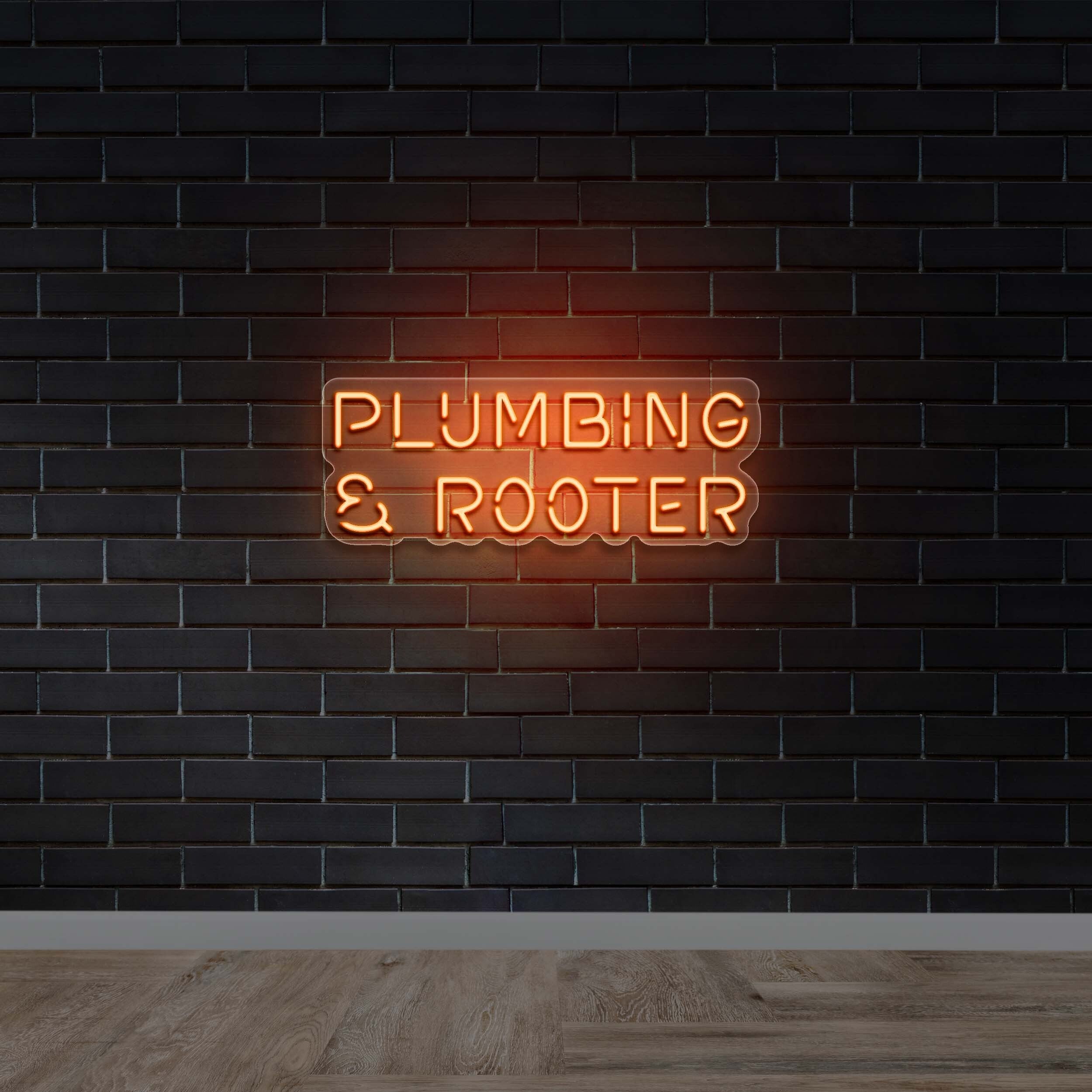PLUMBING & ROOTER - Premium Neon Artwork