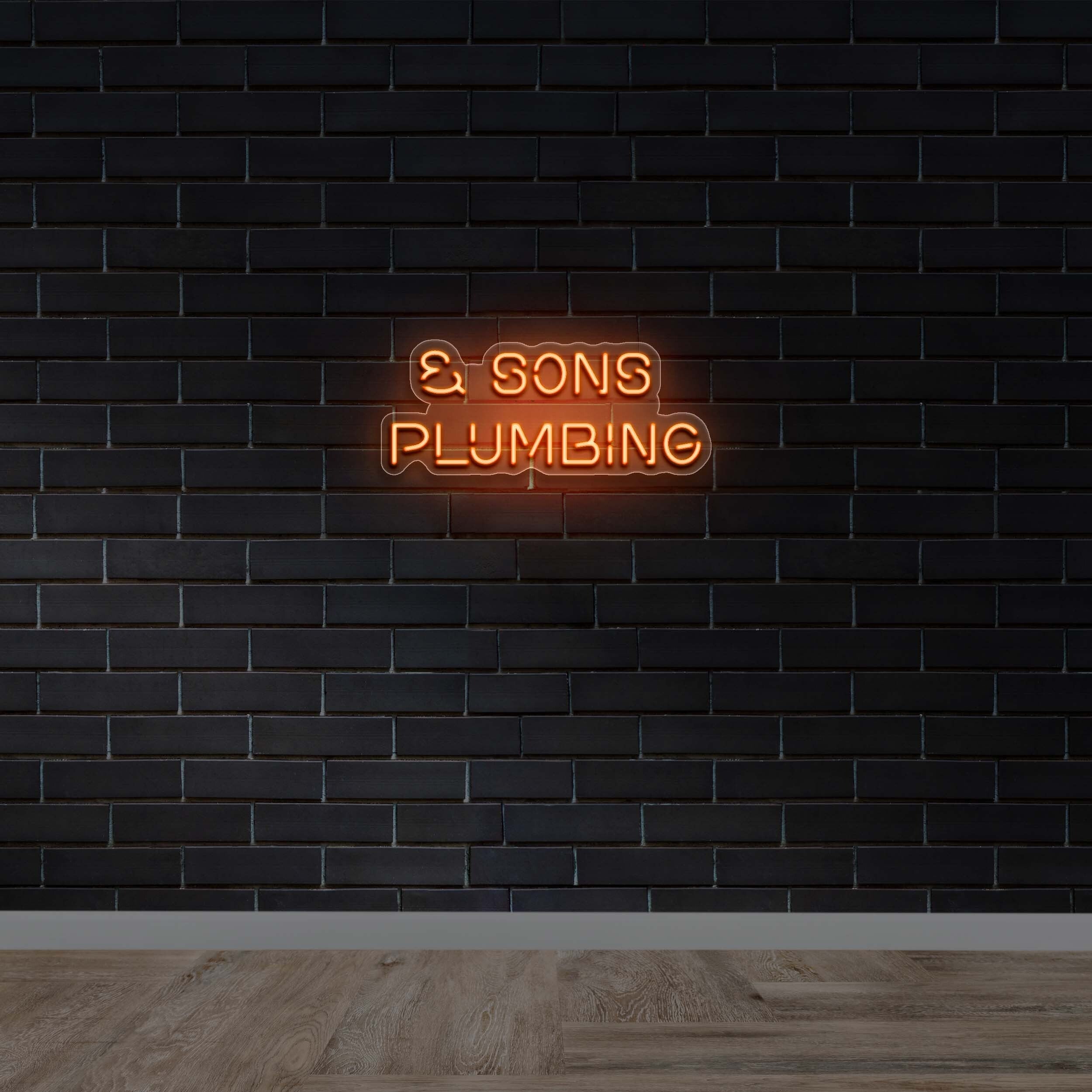 & SONS PLUMBING - Premium Neon Artwork