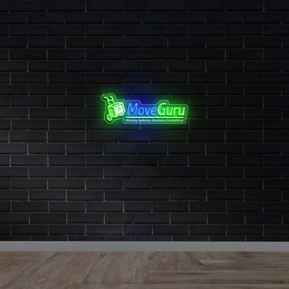 MoveGuru - Premium Neon Artwork
