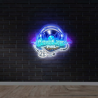 SCRUBLIFE - Premium Neon Artwork