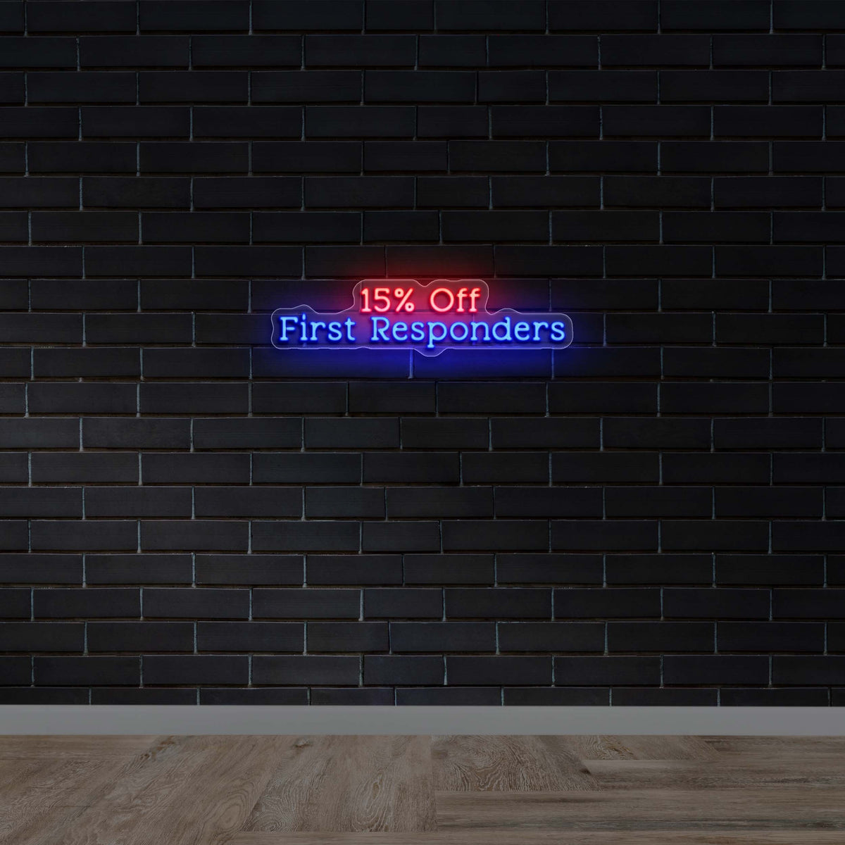15% Off First Responders - Premium Neon Artwork