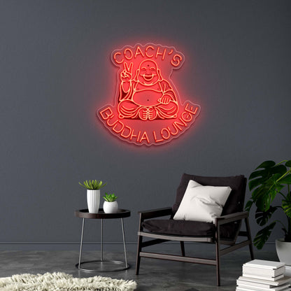 COACH'S BUDDHA LOUNGE - Premium Neon Artwork