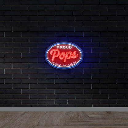 Proud Pops - Premium Neon Artwork