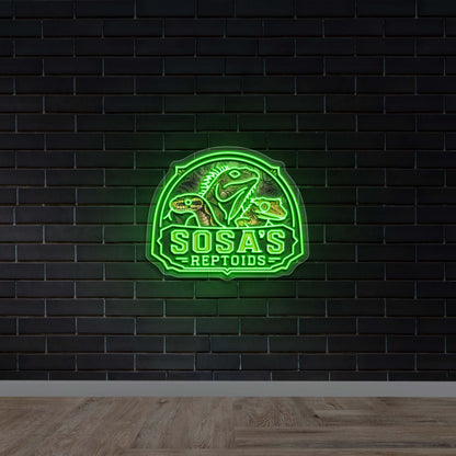 Sosa’s Reptoids - Premium Neon Artwork