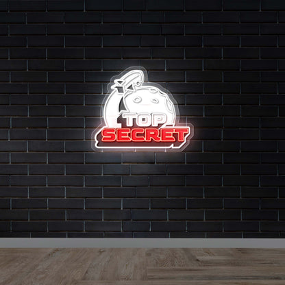 TOP SECRET -  Premium Neon Artwork