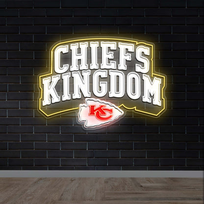 CHIEFS KINGDOM - Premium Neon Artwork