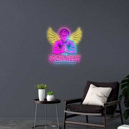 THE IRON NEST - Premium Neon Artwork